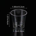 50Pcs 30ML Disposable Mini Clear Plastic Dessert Cup For Outdoor Picnic Birthday Party Jelly Salad Cup Kitchen Tableware Tasting