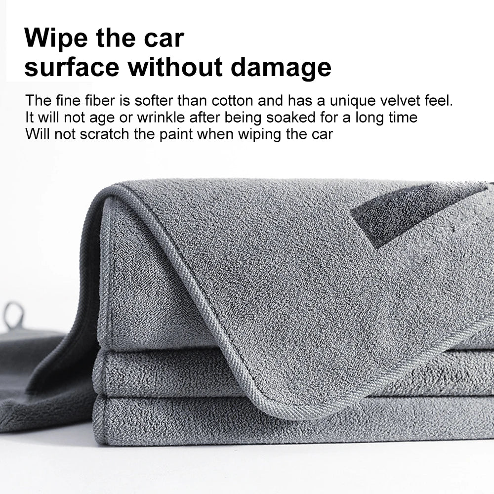 Multi Purpose Car Wash Microfiber Towel Double Sided Thick Cleaning Cloth Super Absorbent Lint Free Drying Rag for Window Table