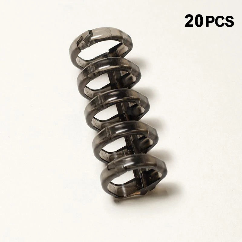 New 20Pcs Binder Buckle Loose-Leaf Book Accessories Binding Ring Buckle 5 Holes Not Uncomfortable Homemade Diy Punch Loose-Leaf