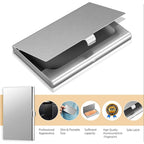 1 Pc Men Business Card Case Stainless Steel Aluminum Holder Metal Box Cover Women Credit Business Card Holder Case