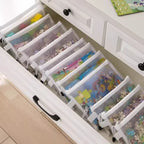 1/3/6PCS Storage Bag Mesh ZipperToy Building Block Puzzle Sub-package Children Particle Zipper Transparent Finishing Storage