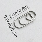 10pcs Mini Metal Paperclip Bookmark Binder Marking Paper Clips School Office Accessories