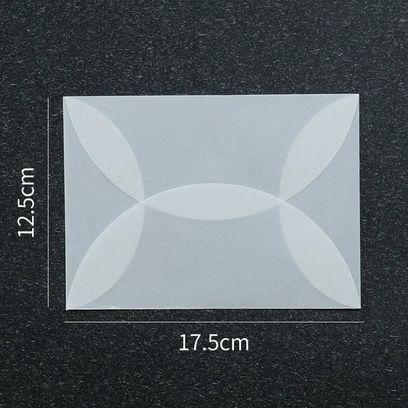 50pcs/lot Blank Translucent Envelope for Invitations Postcards European Giftbox Message Card Letters Business Wedding Envelopes