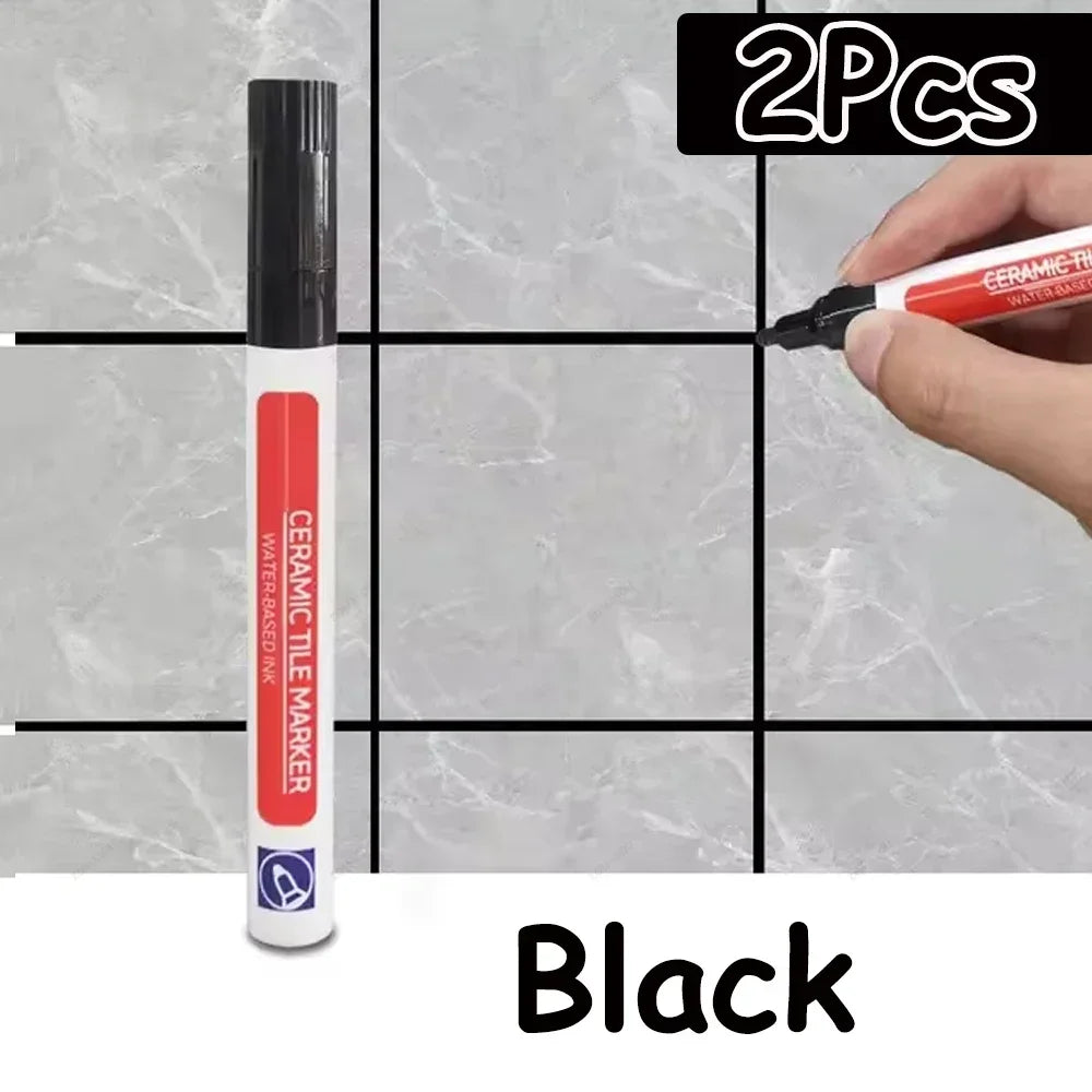 10 Colors 1/2/4/10Pcs Floor Tile Marker Pen Wall Grout Pen Waterproof for Ceramic Kitchen Bathroom Seam Paint Gap Repair Tools