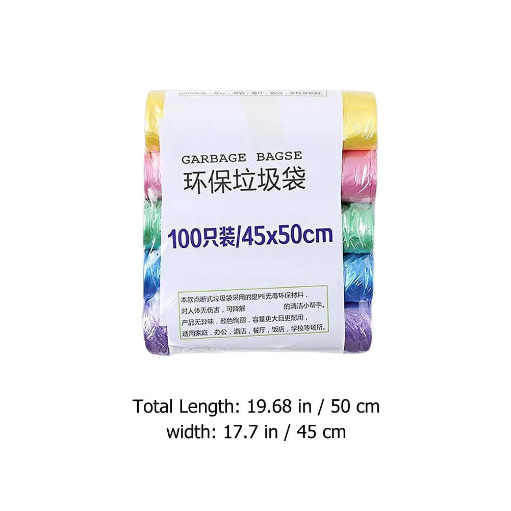 5 Rolls/pack Household Disposable Trash Pouch Small Trash Bags Kitchen Storage Garbage Bags Cleaning Waste Bag Plastic Bag