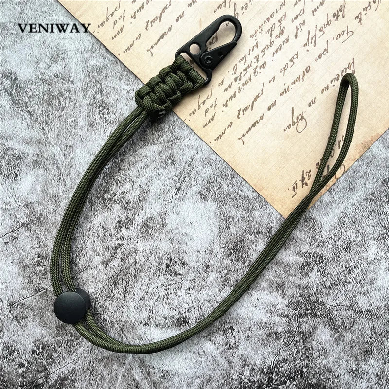 Lanyard Heavy Metal Keyring Adjustable Keychain Handmade Credential Holder Mobile Phone Hanging Neck Strap Anti-lost Key Chain