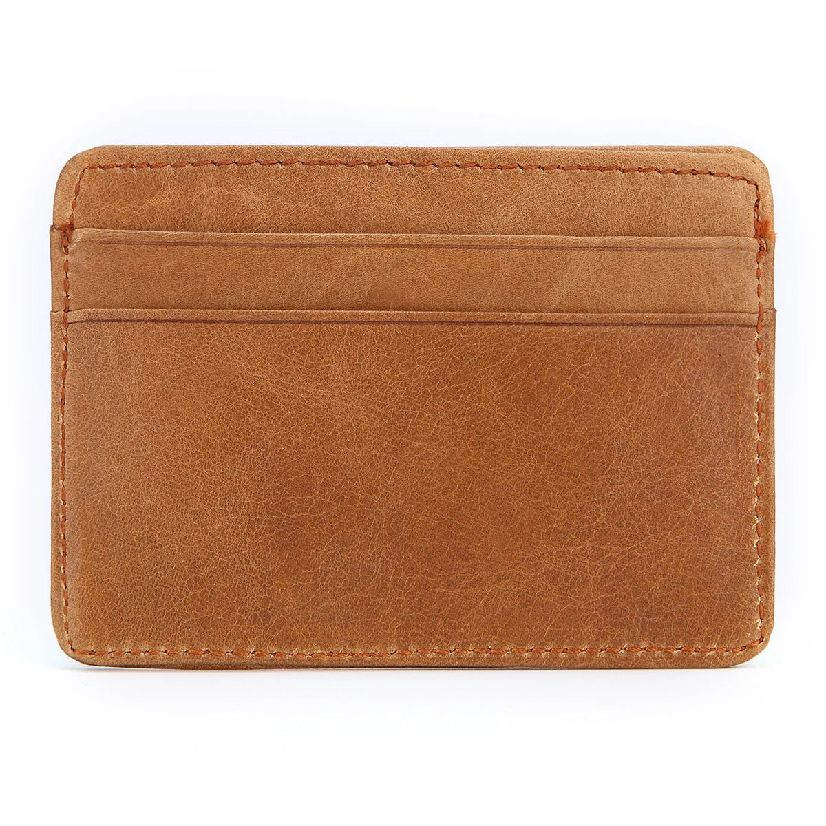 New Genuine Leather Card Holder Oil Wax Leather Multi-Card Small Retro Cowhide Coin Purse Men/Women Luxury Card Holder