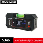 SHANHR Digital Angle Finder with Level Bubble Dual Axis Rechargable Digital Angle Gauge Magnetic Digital Level Box Protractor