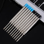 Metal Ballpoint Pen Press Tyle Business Fountain Pen with Blue/Black Ink Refill Students Gift Neutral Pen School Office Supplies