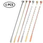 Stainless Steel Cocktail Drink Mixer Bar Stirring Mixing Sticks Muddler Ladle Stirrer Swizzle Sticks Coffee Stirring Sticks