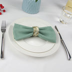 Set of 12 PCS 40x40cm Cotton Linen Blended Cloth Napkins Placemats Soft Dining Table Tea Towels For Home & Events Use