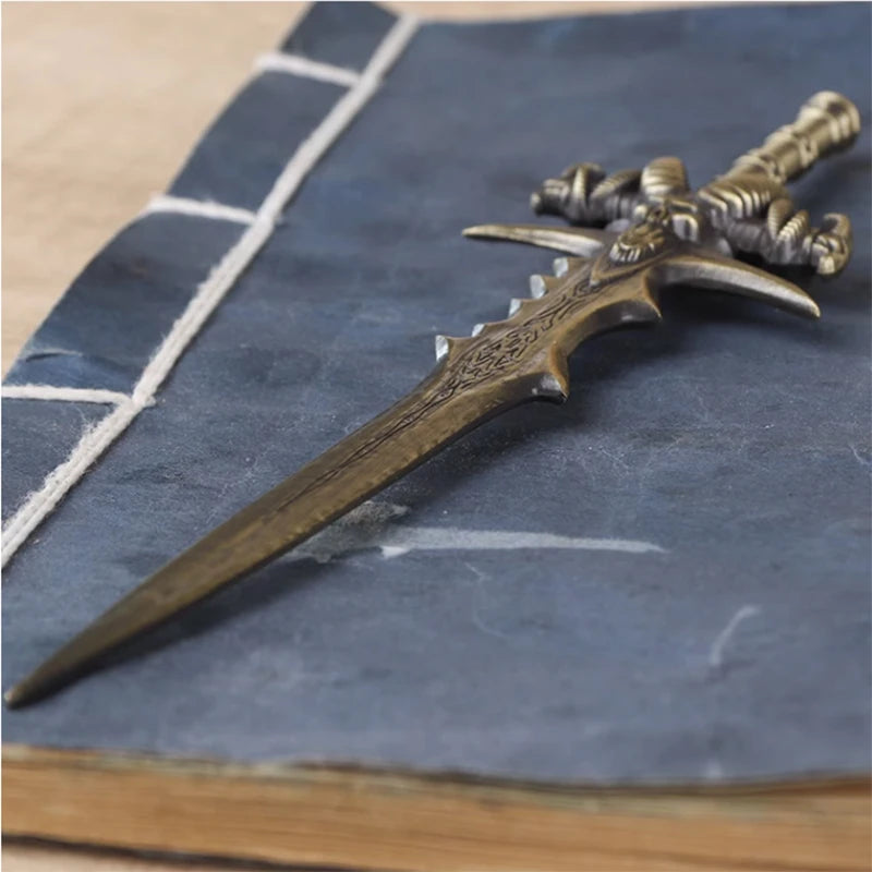 1PCS Goat Sword Zinc Alloy Letter Opener Mini Portalble Utility Knife Cutter Envelope Opener Mail Knife School Office Supplies