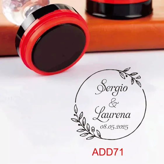 Custom Book library ink Stamp Personalized Self Inking Wedding Stamp Customized Photosensitive Seal Invitation name letter logo