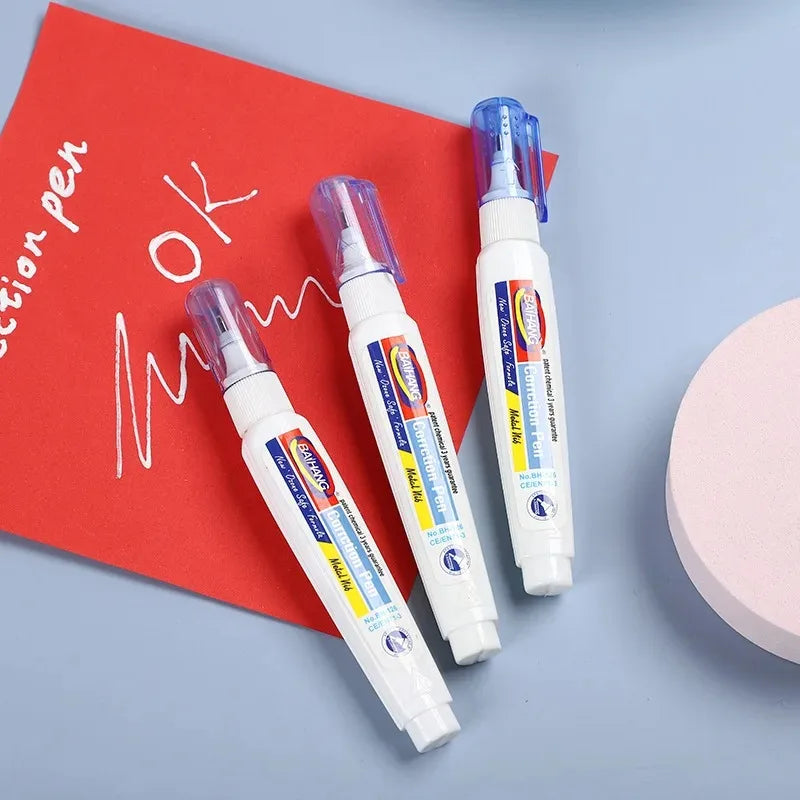 Quick Dry Correction Fluid White Out Liquid Eraser Portable Writing Error Covering Liquid Student Stationery Office Document