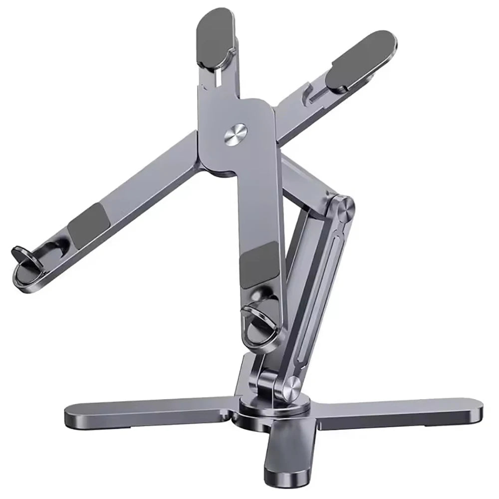 Foldable Laptop Stand 360°Rotation Notebook Table Holder Aluminum Alloy Portable Book Tablet Bracket Open-ended Heat Dissipation
