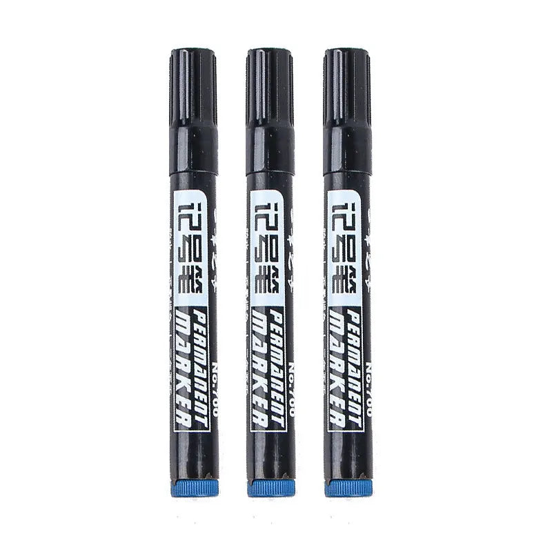 3/9pcs Permanent  Paint Marker Pen Waterproof Black Pen for Tyre Oily Markers Quick Drying Signature Pen Stationery Supplies