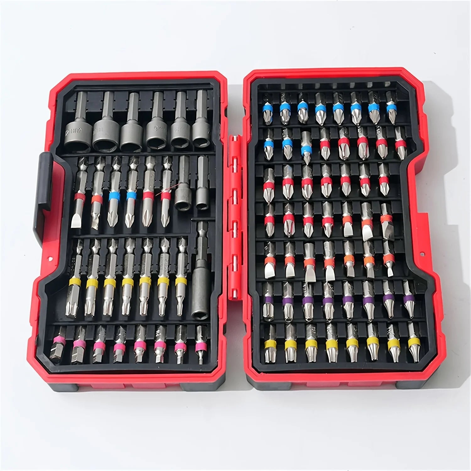 83Pcs Screwdriver Bit Set Impact Driver Drill Bit Set with Magnetic Nut Driver S2 Steel Cross Slot, Slotted,Square,Star,Hex,Torx