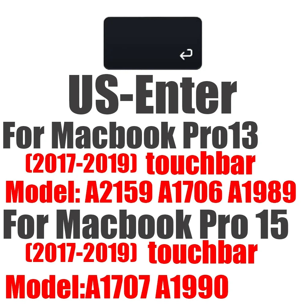 Keyboard Cover for Macbook Air 13 15 Pro 14 16 Touch Bar ID Silicone Protector Skin EU A3113 A3112 A3240 A2337 A3401 M1 M2 M3 M4
