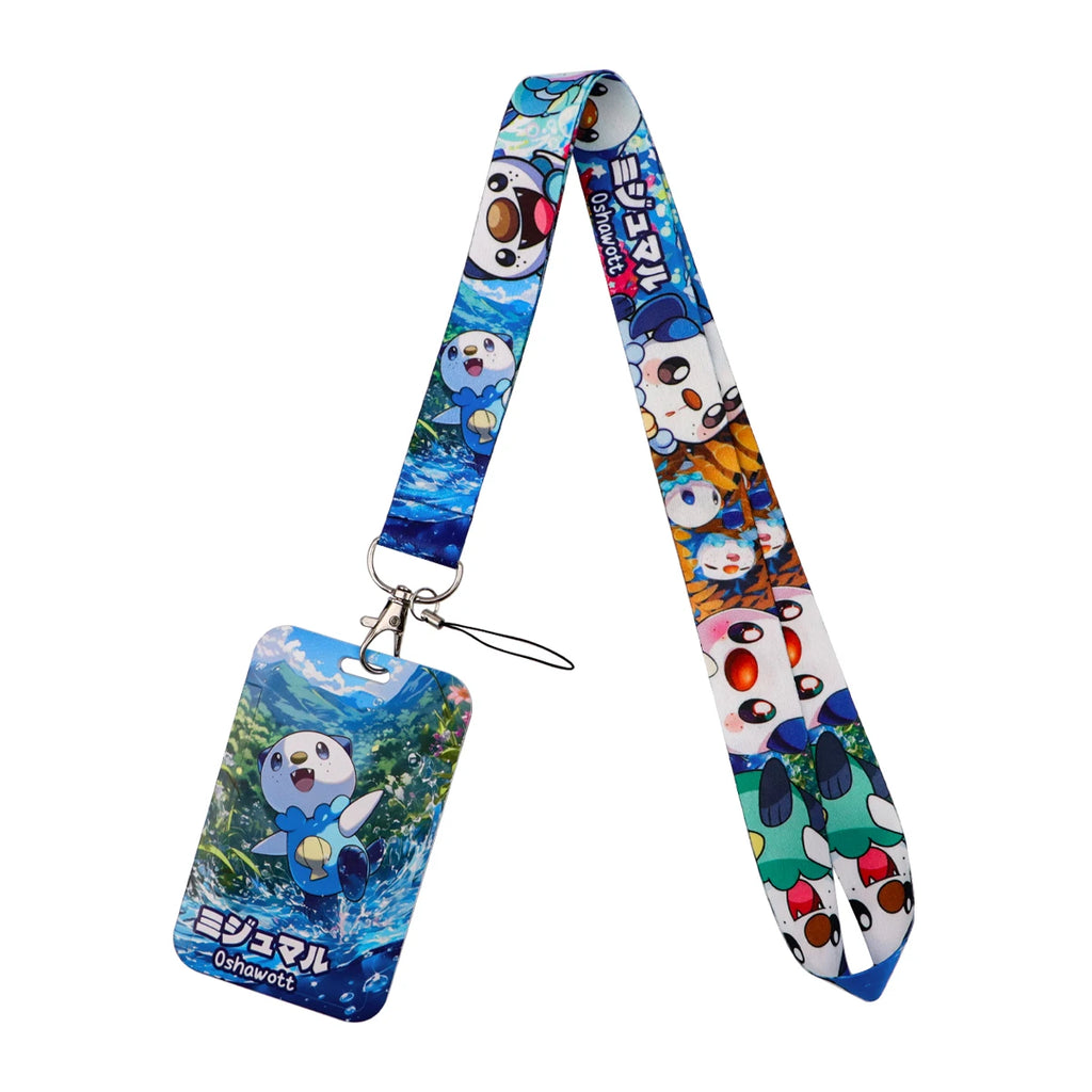 Cute Anime Monster Lanyard Card Holder Colorful Neck Strap for Key ID Card Phone Straps Badge Holder Key Ring Accessories Gifts