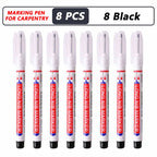 iLMH 4-40Pcs Deep Hole Long Nib Head Marker For Metal Perforating Pen Waterproof Bathroom Woodworking Decor Multi-Purpose Tool