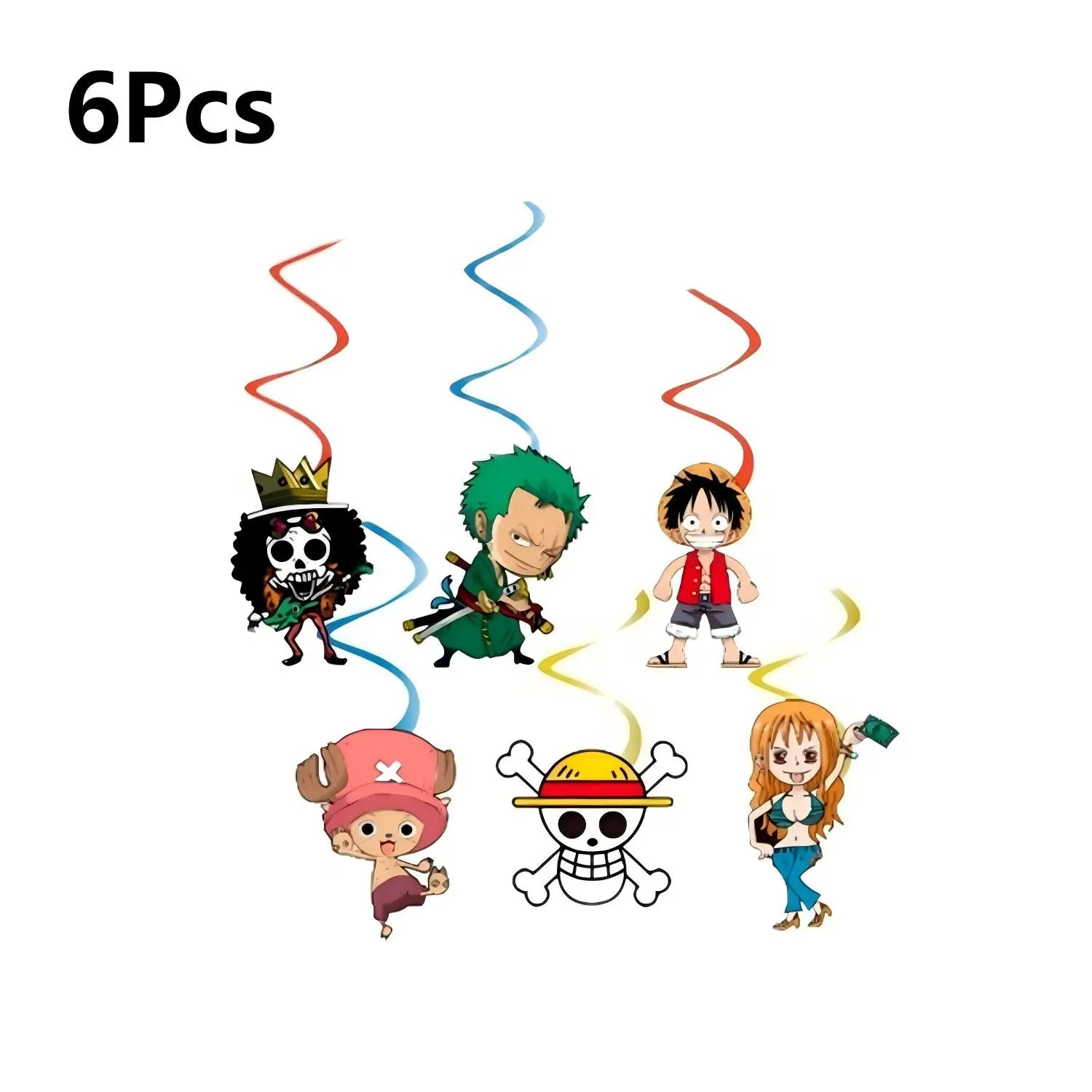 117 Pcs One Piece Party Supplies-One Piece Party Banner Balloons Cake Topper Plates Etc One Piece Birthday Party Decorations