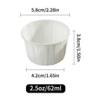 100/200pcs Disposable Paper Leak-proof Food Dipping Cup 0.75/1/2 oz Cup Suitable For Medicine Dispensing Supermarket Tasting Cup