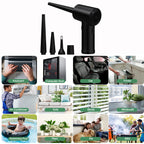 Electric Wireless Air Duster Compressed Air Blower Gun 51000RPM Type-C Air Duster For Computer Keyboard PC Clean Gadget Blower
