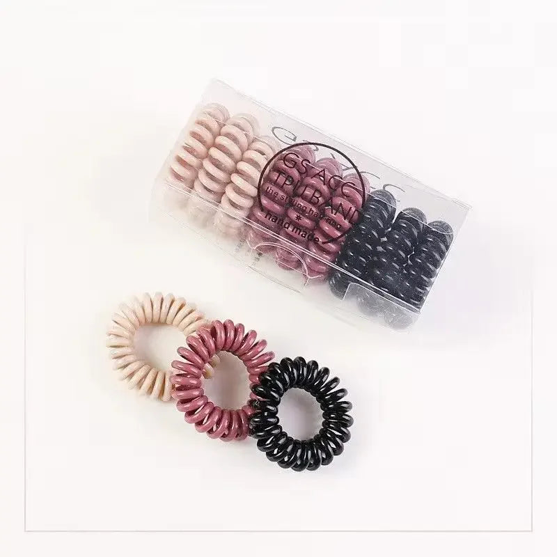 High Elastic Hair Telephone Line Band Internet Celebrity New High Ponytail Rope Rubber Band Female Tie Head Rope