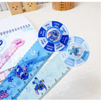 Disney Stitch Multi-functional Drawing Tools, Student Stationery Measuring Supplies, Cartoon Measuring Ruler, Folding Ruler
