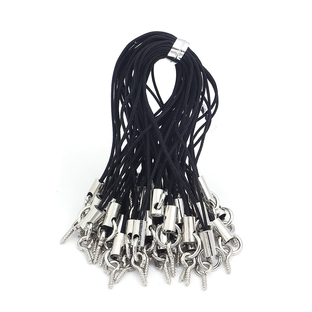 50pcs/lot Hand Wrist Lanyard String Short Grip Lanyard Mobile Phone Strap for USB Flash Drive Keychain ID Badge Holder DIY