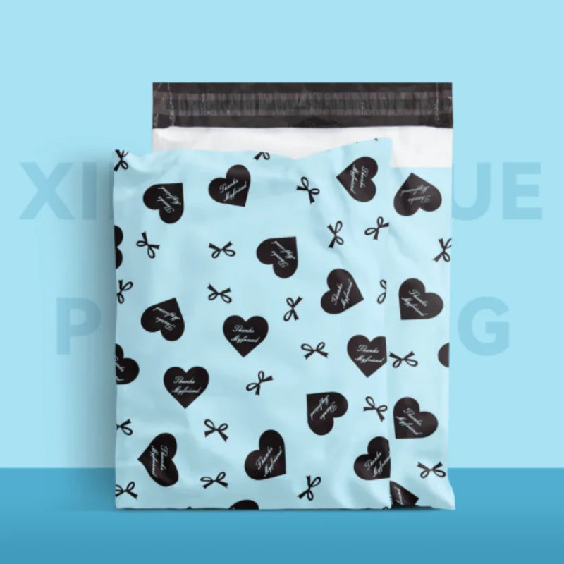 100PCS Poly Mailer Adhesive Envelope Shipping Bag DIY Garment T-shirt Dress Jacket Bra Christmas Toys Gift Packaging Pouches