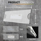 【CPI】10/20/30Pcs Name Tag Blank Name Badges Acrylic Name Tag Holders 70x30mm Insert Blank Acrylic Nameplate
