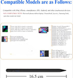 Rechargeable Stylus for Xiaomi Redmi Pad2 Pad 2 SE 8.7 7S 6S 7 6 5 Pro 11'10.61' Active Stylus Pen No Need Bluetooth Connection