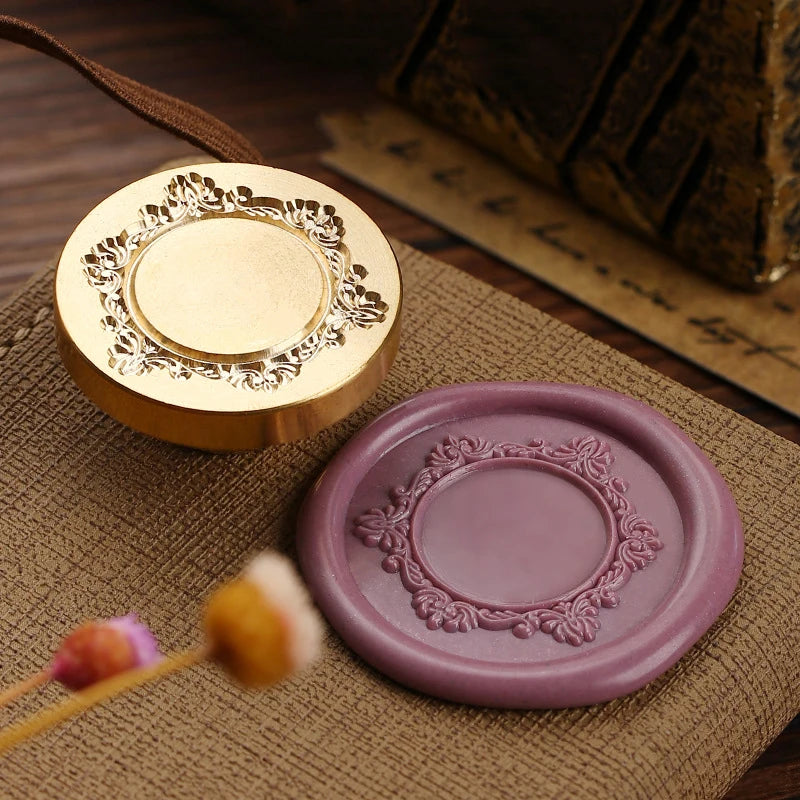 Fire Paint Seal Wax Stamp Heads Photo Frame Series Sealing Wax Stamp Head For DIY Scrapbooking Envelope Wedding Party Invitation