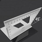 Multifunction T-Type Woodworking Gauge Ruler 45 90 Degree Measurement Tool Carpentry Scribe Mark Line Measuring