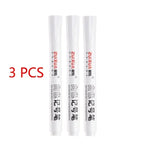 White Marker Pens set 2.0mm Oily Waterproof White Gel Pen DIY Graffiti Sketching Marker Stationery Writing School Supplies brush