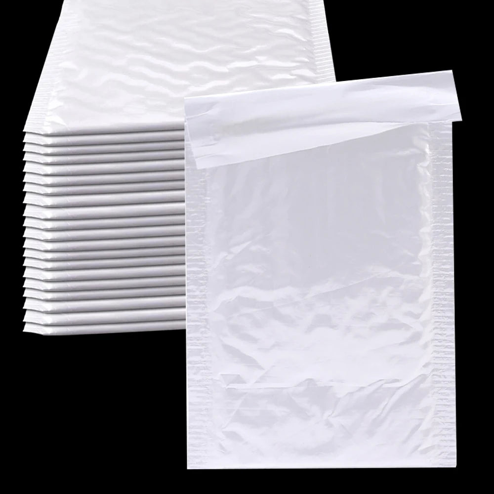 20/10Pcs Shipping Bags White Foam Envelope Bubble Mailers Wholesale with Different Specifications Send Packaging Soft Envelope