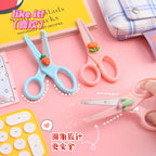 1pcs Cartoon Child Safety Scissors Stationery DIY Paper Cutting Cute Student Office Portable Art Scissors Tool