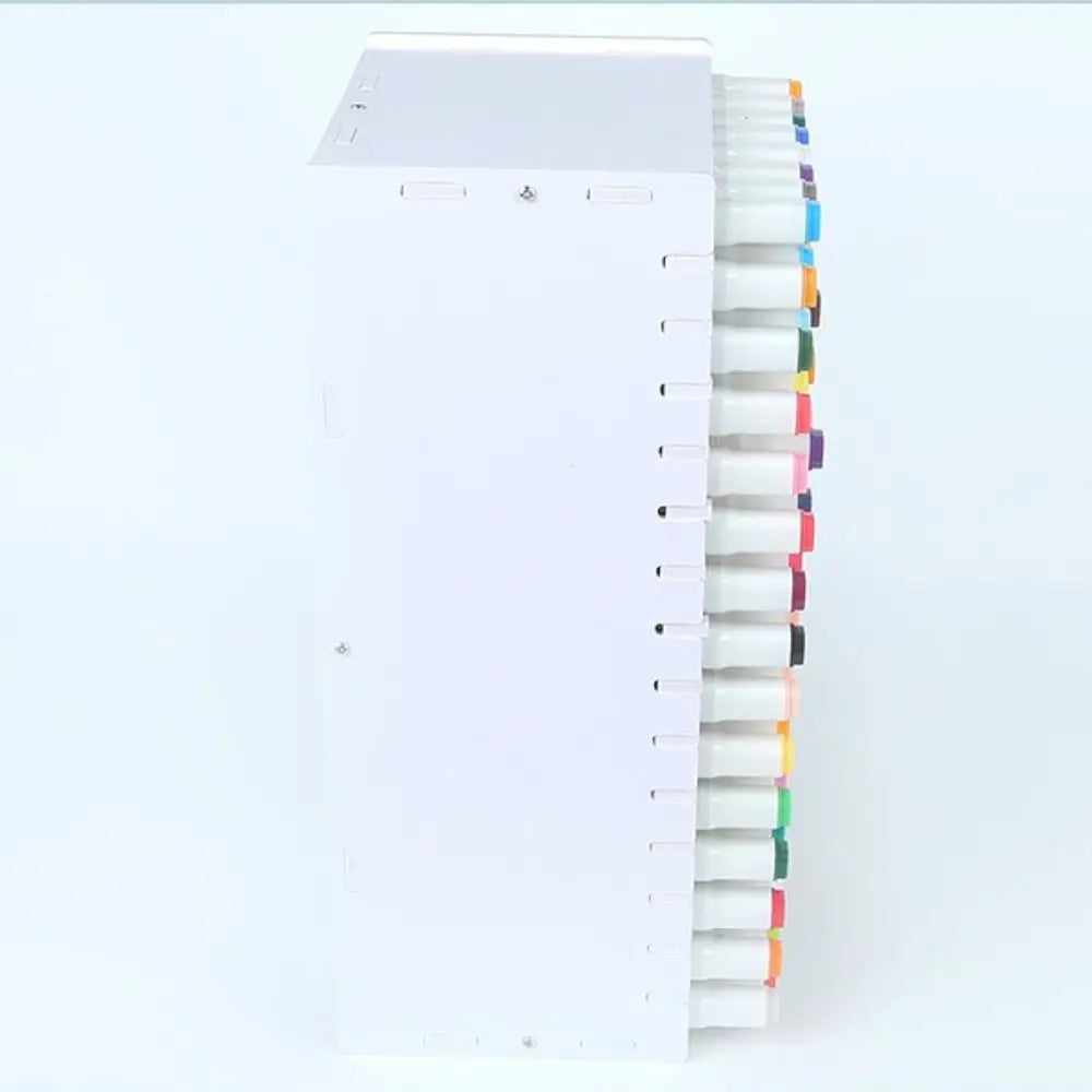 New PVC Art Marker Rack 72/120/180/240 Grids Large Capacity Marker Pen Holder Multi Slots Mark Pen Storage Box Art Tools