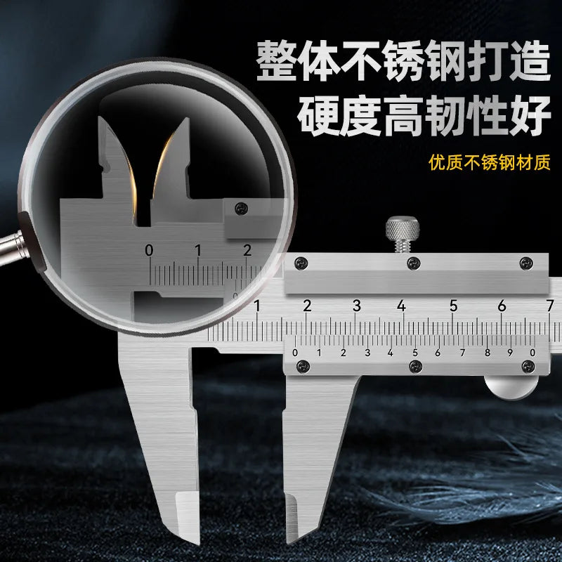 150MM Marking Vernier Caliper High Accuracy Micrometer Stainless Steel Gauge Sliding Measuring Instrument Tools Inside Outside