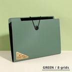 Three Colors Horizontal A4 Folder Students Office Business Trip Multi-layer Large Capacity 5/8/13 Layers Storage Organ Bag