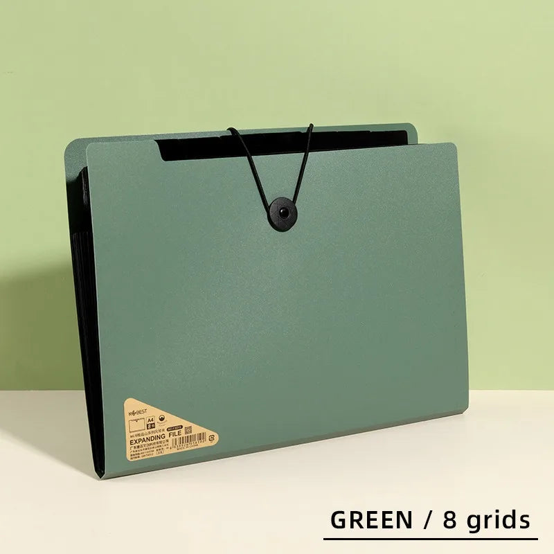 Three Colors Horizontal A4 Folder Students Office Business Trip Multi-layer Large Capacity 5/8/13 Layers Storage Organ Bag