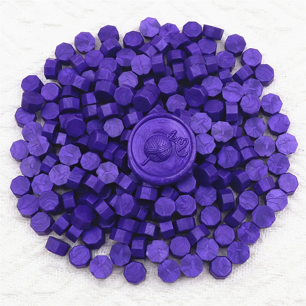 200pcs Octagon Sealing  Wax Beads for Wax Seal Stamp for Scrapbooking Cards Envelopes Wedding Invitations Gift Packaging