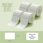 Niimbot B1 Portable Printer White Sticker 2/3/4/5Rolls Waterproof Paper Adhesive Label Printer Residential &Commercial For B21