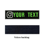 Instagram Logo 10X2.5cm Embroidery Custom Name Text Patch Stripes Badge Iron On Or  Patches