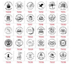 Round Stamp Personalized your own Logo  Customized Photosensitive ink Stamp Personalized Custom Self Inking Stamp Rubber Stamp