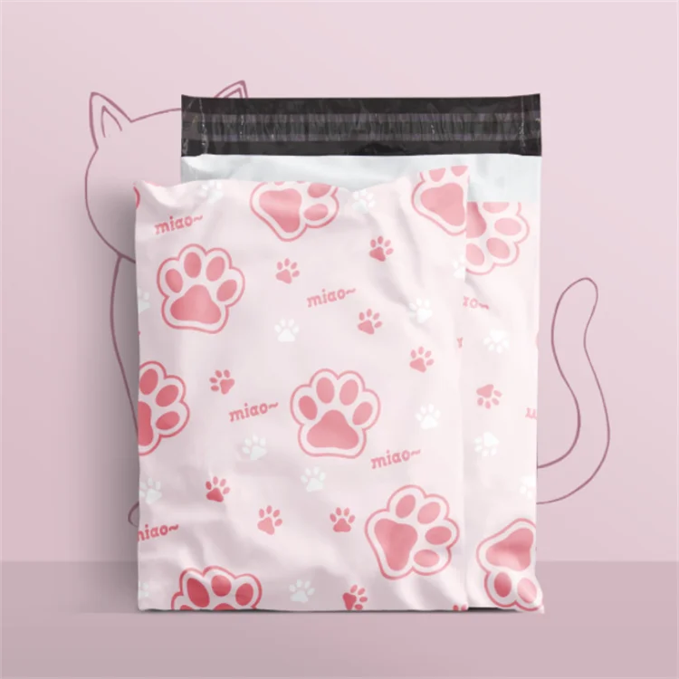 100PCS Poly Mailer Adhesive Envelope Shipping Bag DIY Garment T-shirt Dress Jacket Bra Christmas Toys Gift Packaging Pouches