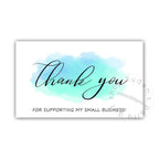 30pcs Thank You for Supporting My Small Business Card Thanks Greeting Card Appreciation Cardstock for Sellers Gift Merci Card