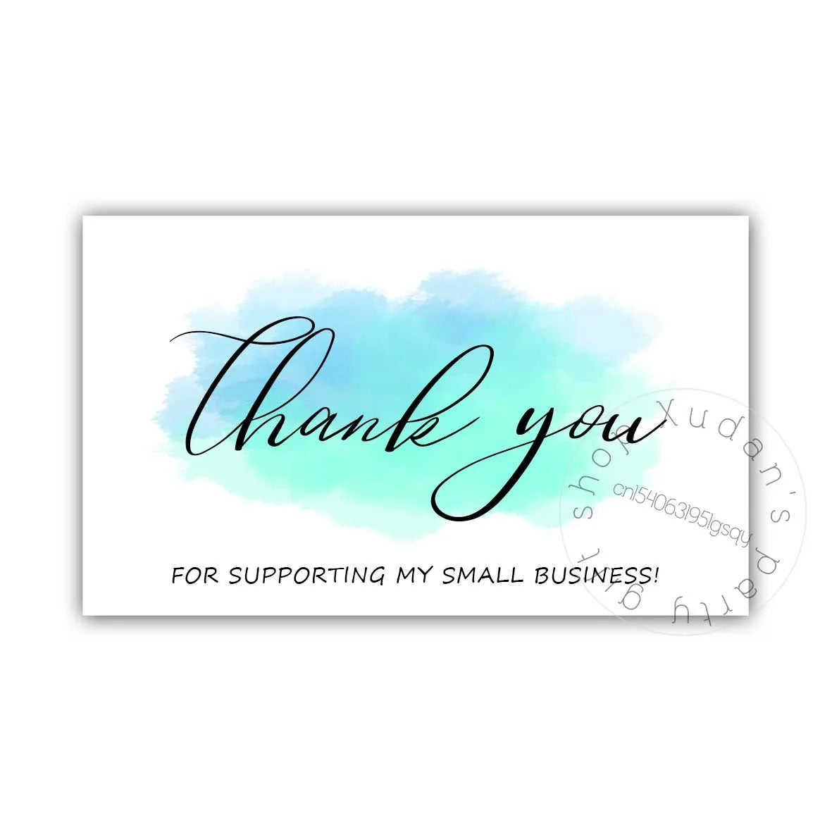 30pcs Thank You for Supporting My Small Business Card Thanks Greeting Card Appreciation Cardstock for Sellers Gift Merci Card