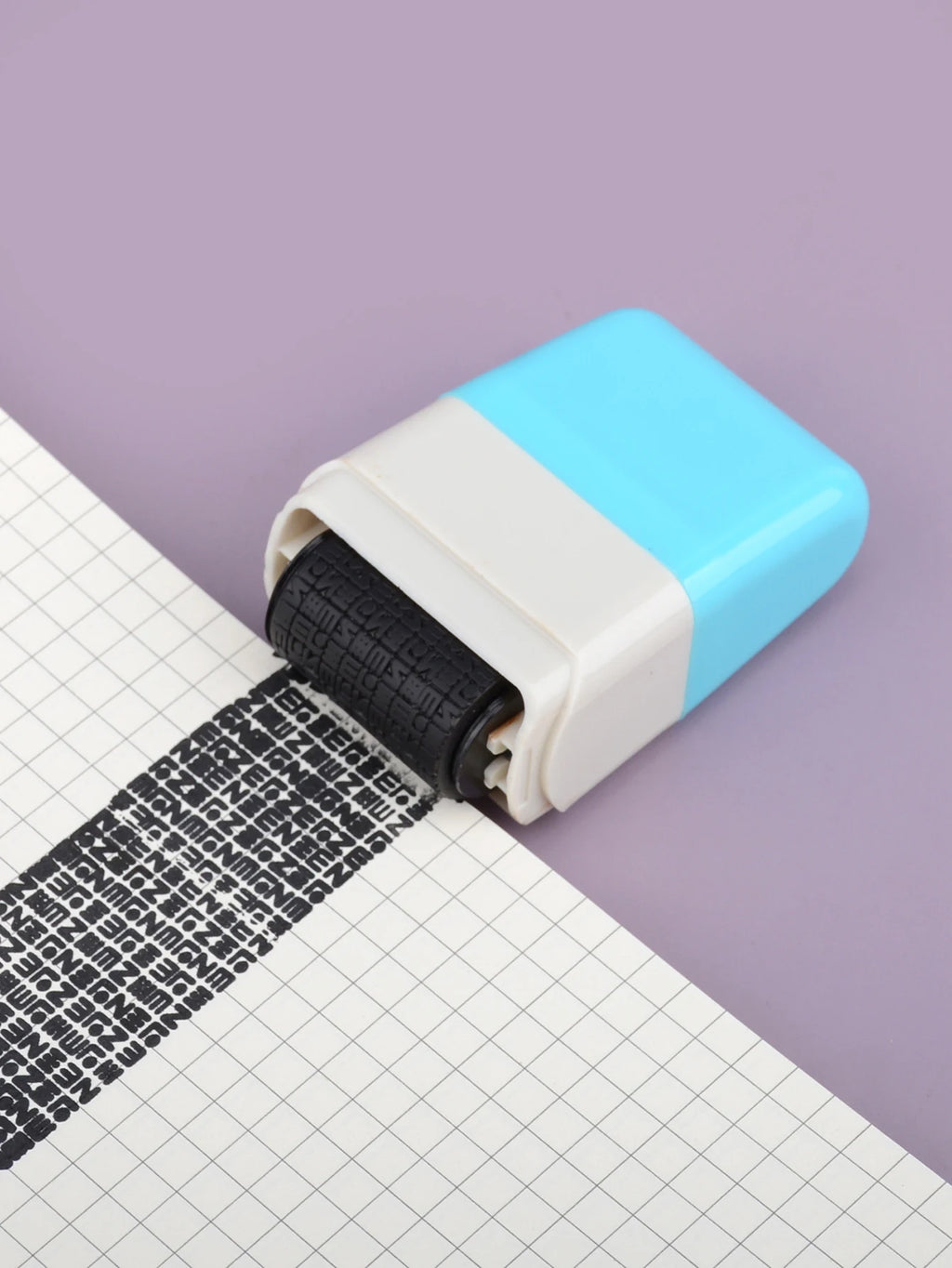 Creative Confidential Stamp Roller-Style Garbled Express Waybill Graffiti Stamp, School and Office Supplies, Privacy Protection